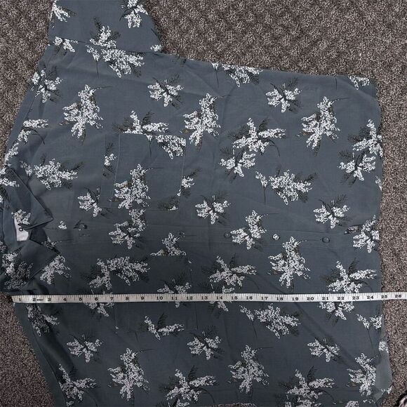 NWT OAT New York Women's Floral Button-Up‎ Shirt Blue Size S Casual - Picture 6 of 6